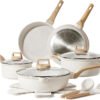 14 Pcs Pots and Pans Set Nonstick,Cookware Set Kitchen Cooking Set with Utensil and Pan Protectors, PFOS and PFOA Free