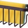 Kitchen Sink Suction Holder for Sponges, Scrubbers, Soap, Kitchen, Bathroom, 6" x 2.5" x 2.75", Aluminum