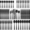 48-Piece Silverware Set with Steak Knives for 8, Stainless Steel Flatware Cutlery Set For Home Kitchen Restaurant Hotel, Kitchen Utensils Set, Mirror Polished, Dishwasher Safe