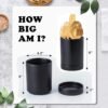 Large Rustic Black Ceramic Utensil Holder - Rooster Design Cooking Utensil Caddy for Farmhouse Kitchen Decor - Dishwasher-Friendly Countertop Organizer
