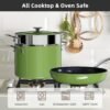 13pc Forged Lightweight Cookware Set PFAS Free, Healthy G10 Duralon Ceramic Coating, Ultra Non-Stick, Stay-Cool Handles, Works on All Cooktops & Induction Ready