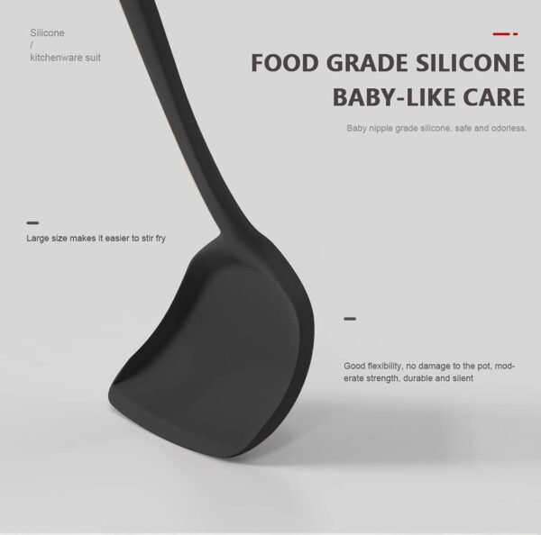 Silicone Cooking Utensils Set - 446??F Heat Resistant Kitchen Utensils,Turner Tongs,Spatula,Spoon,Brush,Whisk,Kitchen Utensil Gadgets Tools Set for Nonstick Cookware,Dishwasher Safe (BPA Free)