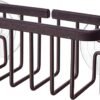 Kitchen Sink Suction Holder for Sponges, Scrubbers, Soap, Kitchen, Bathroom, 6" x 2.5" x 2.75", Aluminum