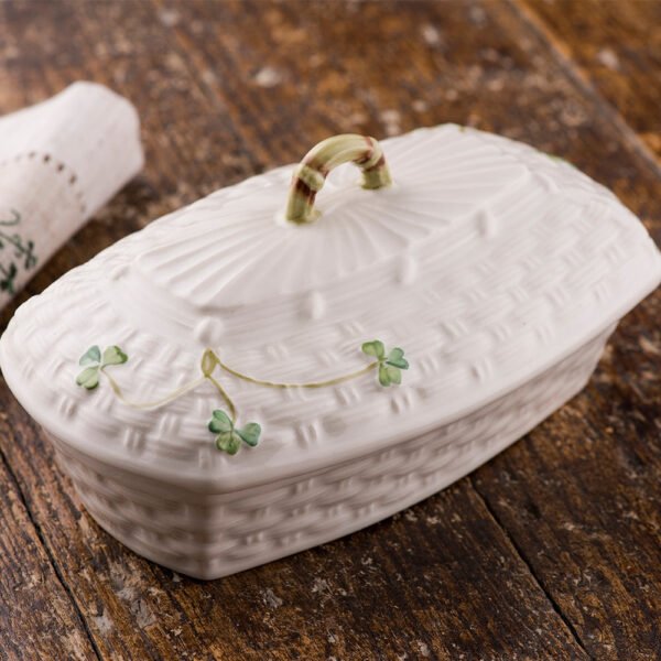 eberton Classic Shamrock Butter Dish