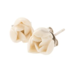 eberton Classic Rosebud Earrings (Mother of Pearl)