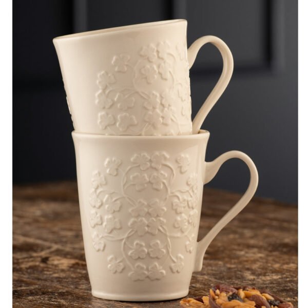 eberton Classic Field of Shamrock Mugs Set of 2