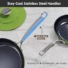 13pc Forged Lightweight Cookware Set PFAS Free, Healthy G10 Duralon Ceramic Coating, Ultra Non-Stick, Stay-Cool Handles, Works on All Cooktops & Induction Ready