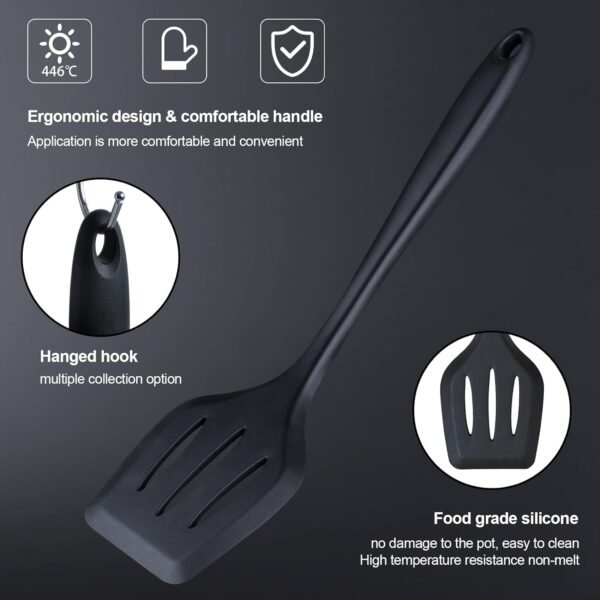 Kitchen Utensils Set for Cooking-7 Cooking Utensils,6 Knife set Black,5 Utensil Sets,utensilios