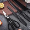 Knife Sets for Kitchen with Block and 6 PCS Kitchen Utensils Set, Knives Set for Kitchen 15 Pieces with Built-in Sharpener, Utensils Holder for Storing Kitchen Tools, 21-in-1 Kitchen Set