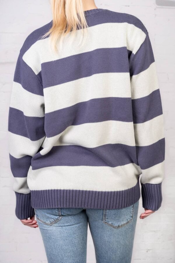 DSC01653 Brianna Cotton Thick Stripe Sweater