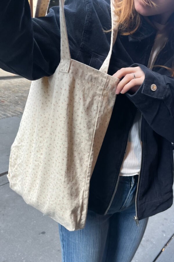 Floral Cotton Tote Bag