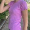 MD159K-166SQ6600B16-03 Hailie Long Striped Top