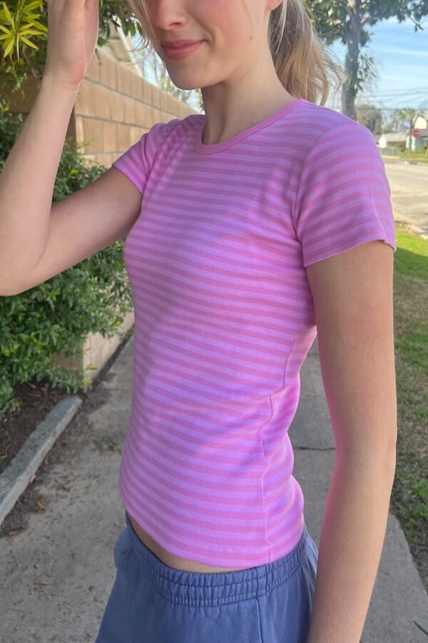 MD159K-166SQ6600B16-03 Hailie Long Striped Top