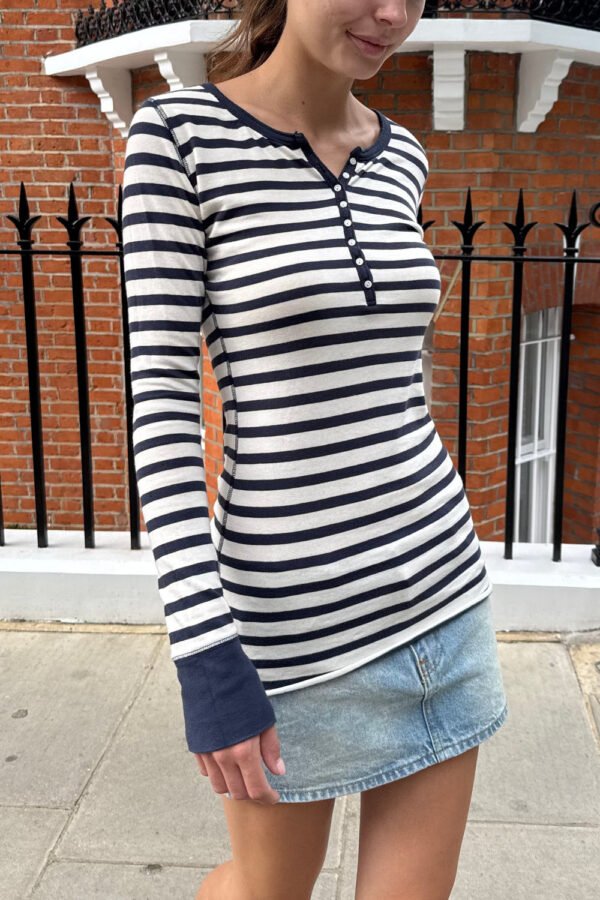 Ahern Striped Thermal Top
