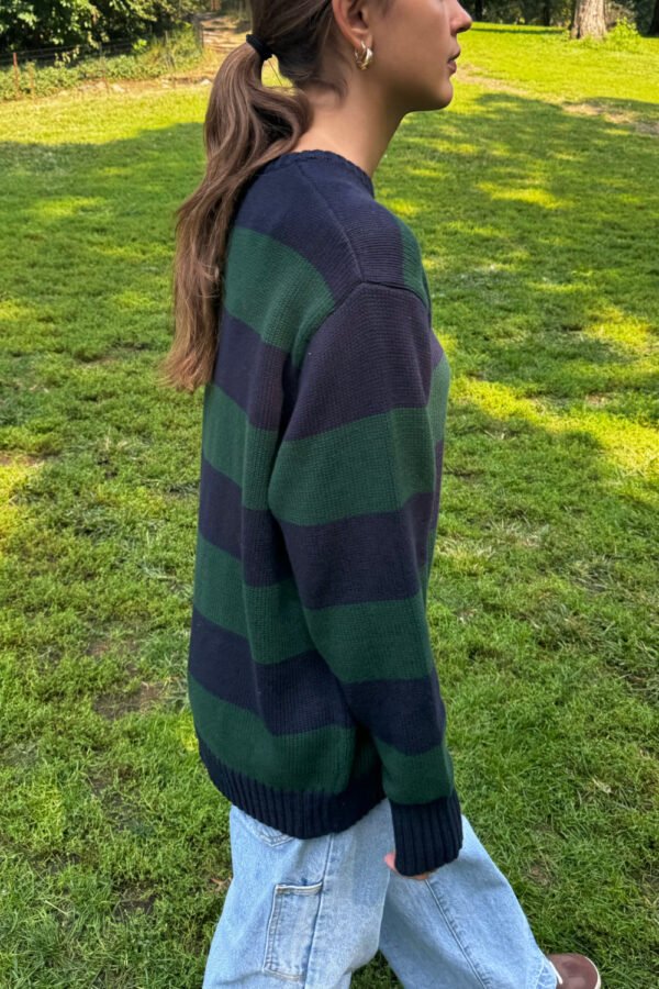 MH320-Z037SH9300551-02 Brianna Cotton Thick Stripe Sweater
