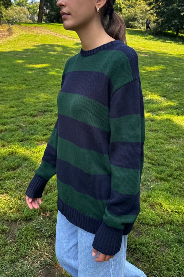 MH320-Z037SH9300551-03 Brianna Cotton Thick Stripe Sweater