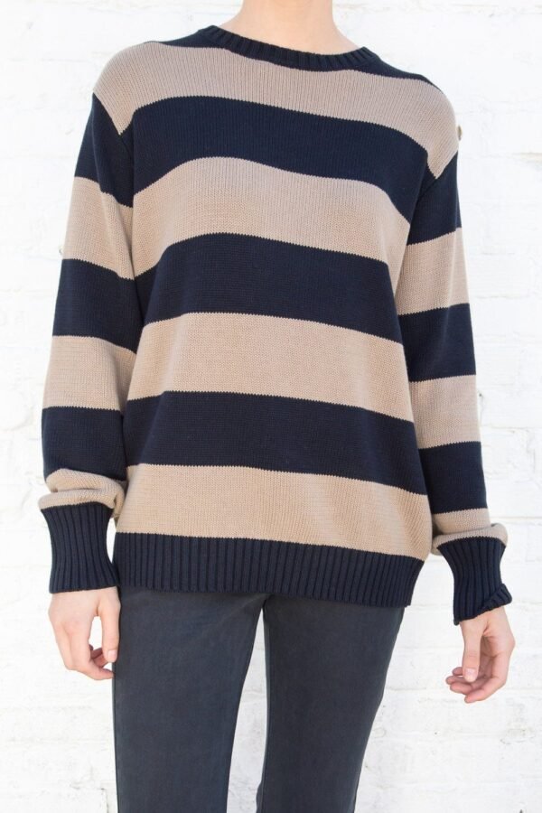 MH320-Z037SZ11600551_1 Brianna Cotton Thick Stripe Sweater