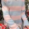 MH320-Z037SZ15300551 Brianna Cotton Thick Stripe Sweater