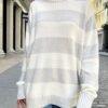 MH320-Z037SZ17900551_0 Brianna Cotton Thick Stripe Sweater