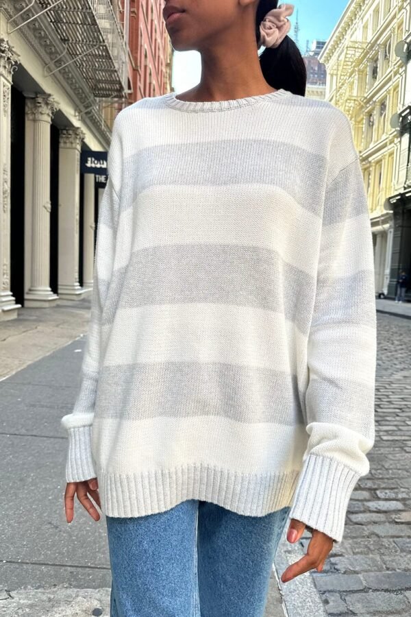 MH320-Z037SZ17900551_0 Brianna Cotton Thick Stripe Sweater