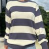 MH320-Z037SZ8300551-1 Brianna Cotton Thick Stripe Sweater