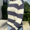MH320-Z037SZ8300551-2 Brianna Cotton Thick Stripe Sweater