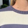 MH320-Z037SZ8300551-5 Brianna Cotton Thick Stripe Sweater
