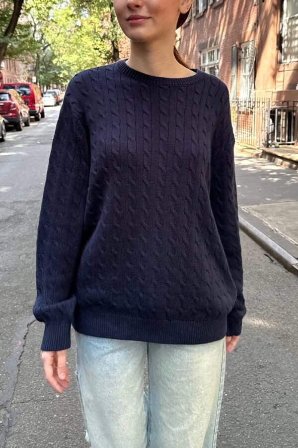 MH320-Z275SW330000-01 Brianna Cotton Cable Knit Sweater