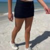 MH410-Z104S07100Z116-02 Louisa Striped Mini Skirt