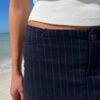MH410-Z104S07100Z116-04 Louisa Striped Mini Skirt