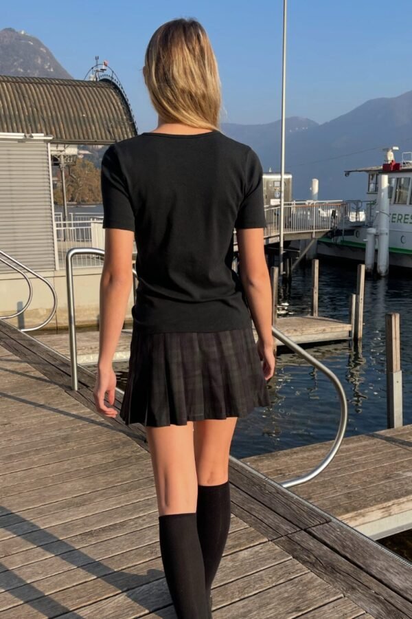 Dana Plaid Buckle Skirt
