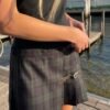 Dana Plaid Buckle Skirt