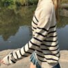 MH473-Z037S65600RC-03 Aleah Cotton Stripe Sweater