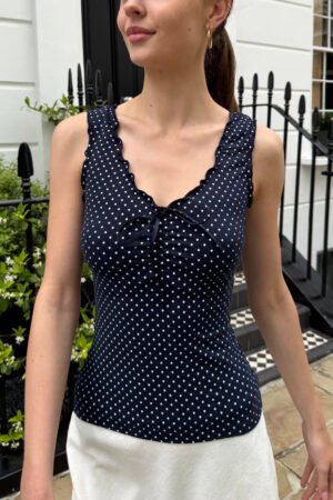 Malena Polka Dots Top