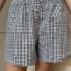 MH714A-Z324S07100Z401-01 Keira Long Gingham Boxer Shorts