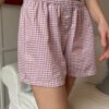 Keira Long Gingham Boxer Shorts