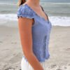 MH715-Z293S07100Z343-02 Elena Gingham Top