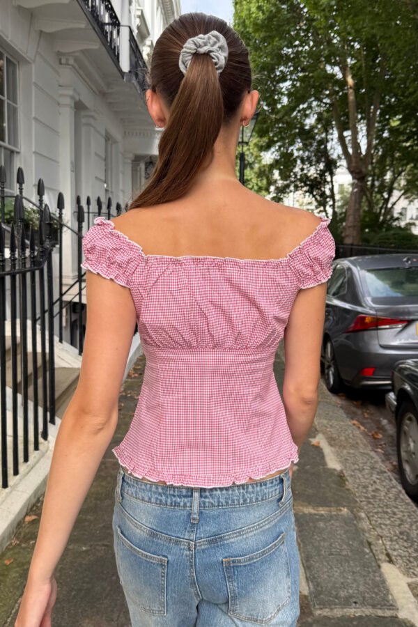 Elena Gingham Top