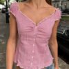 Elena Gingham Top