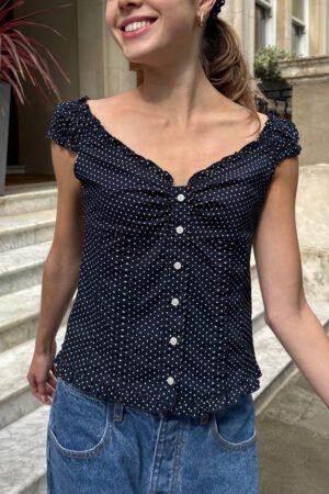 Elena Polka Dot Top