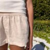 Keira Linen Pajama Shorts
