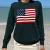 MNJ225-F03SI2600USA-01 Nico American Flag Sweater