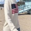 MNJ225-F03XS00500USA-02_2 Nico American Flag Sweater
