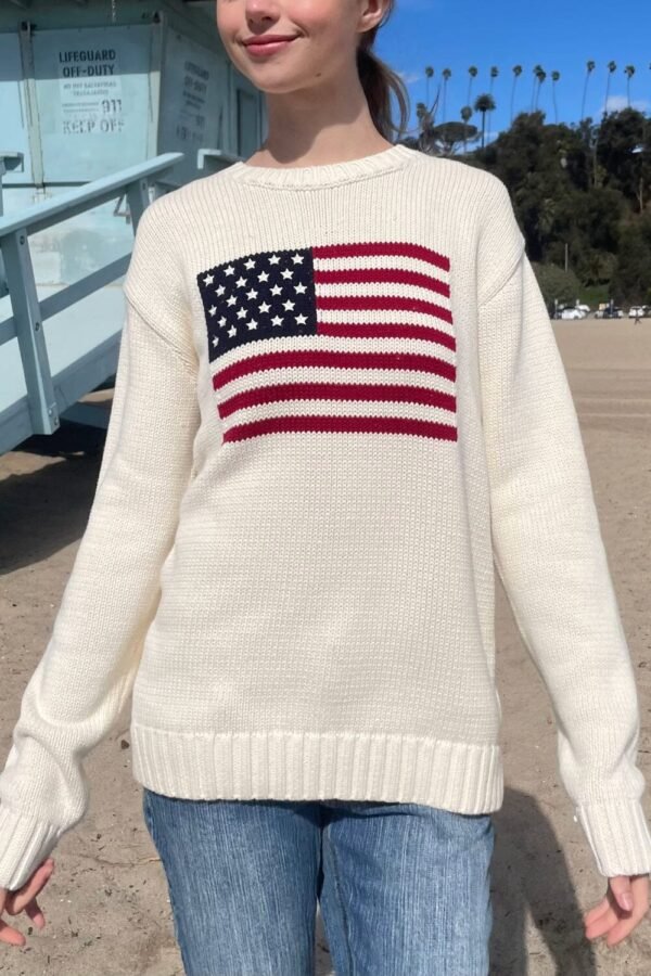 MNJ225-F03XS00500USA_03 Nico American Flag Sweater