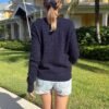 MNJ247G-Q30S0720000-5 Martha Cotton Thick Sweater