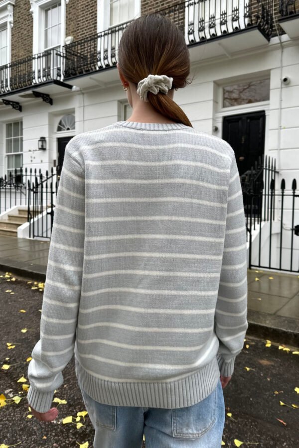 MNJ247G-Z037S48100RC-4 Martha Cotton Thin Stripe Sweater