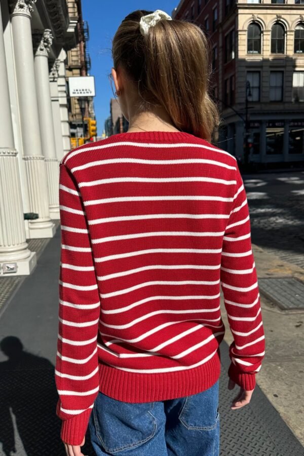 MNJ247G-Z037S89200RC-02_1 Martha Cotton Thin Stripe Sweater