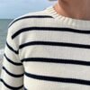MNJ247G-Z037SV6300RC-02 Martha Cotton Thin Stripe Sweater