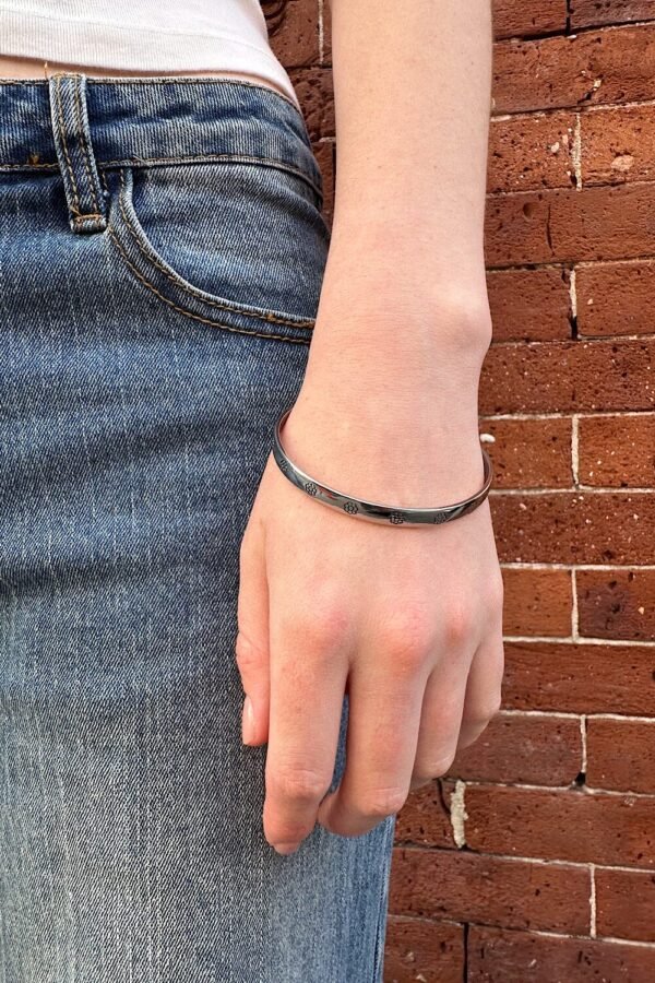 Floral Bangle Bracelet