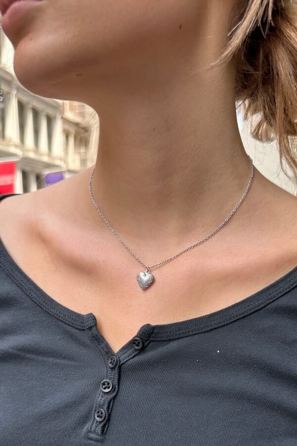 Stainless Steel Locket Heart Necklace